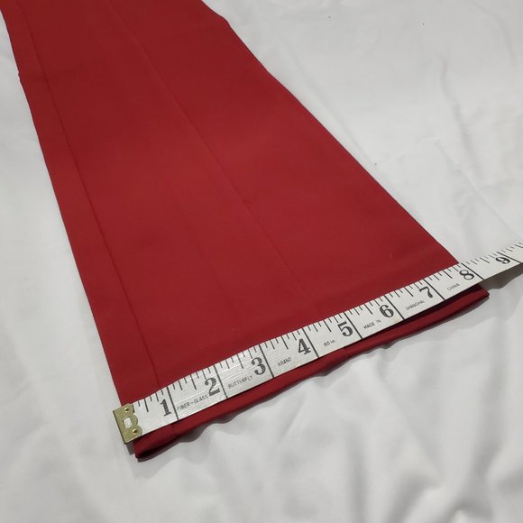 Marciano by Guess - Hollywood Flare Pant - Size 2 - Stunning Red Dress Pants - Picture 5 of 14